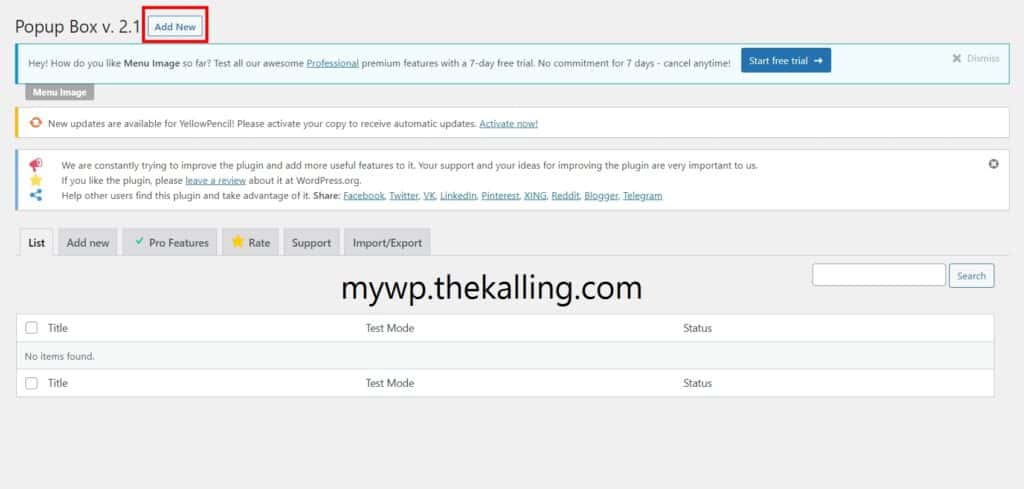 Popup Box plugin