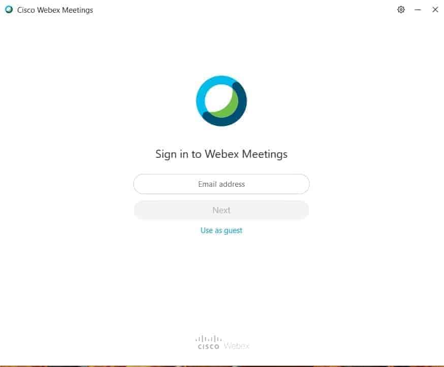 Webex on Desktop