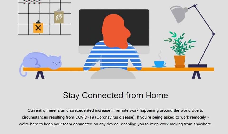 Work from home on Webex