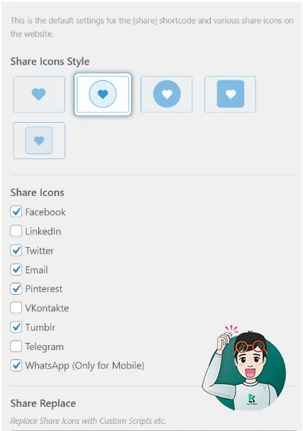 Share icon style