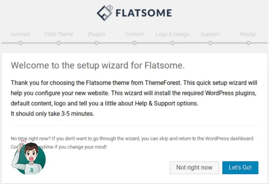 การตั้งค่า Wizard สำหรับ Flatsome Theme