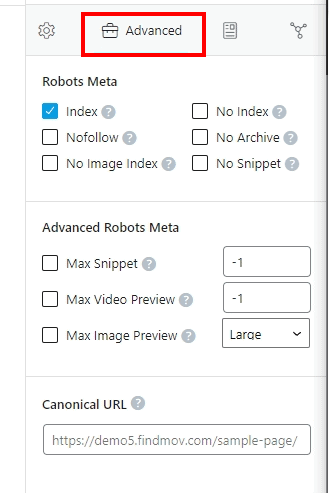 setting index or no index on Rankmath