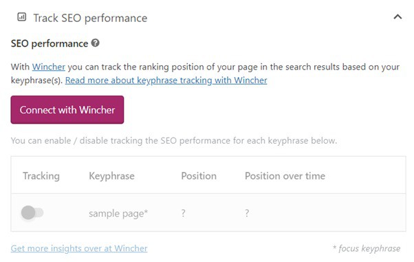 Track SEO Performance