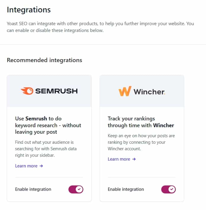 Integrations with Yoast SEO