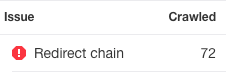 Redirect chain issue