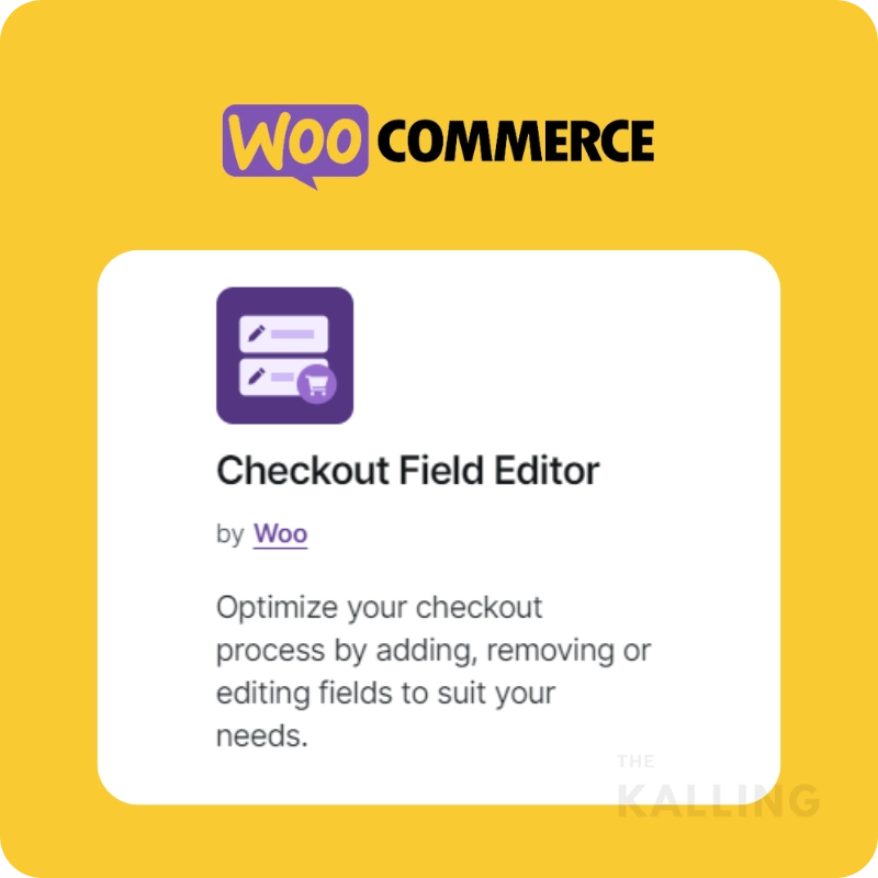 ปลั๊กอิน Checkout Field Editor for WooCommerce