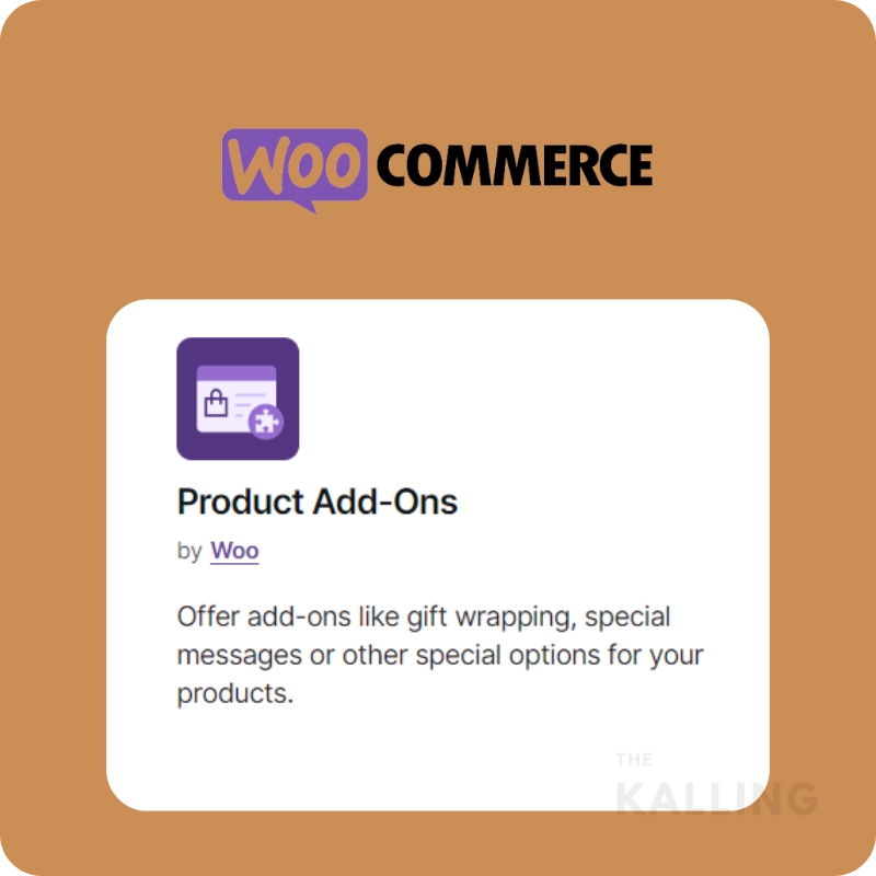 ปลั๊กอิน WooCommerce Product Add-Ons