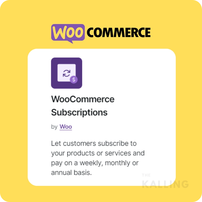 ปลั๊กอิน WooCommerce Subscriptions